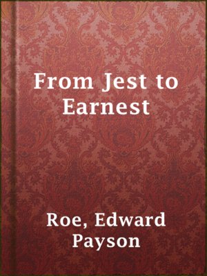 cover image of From Jest to Earnest